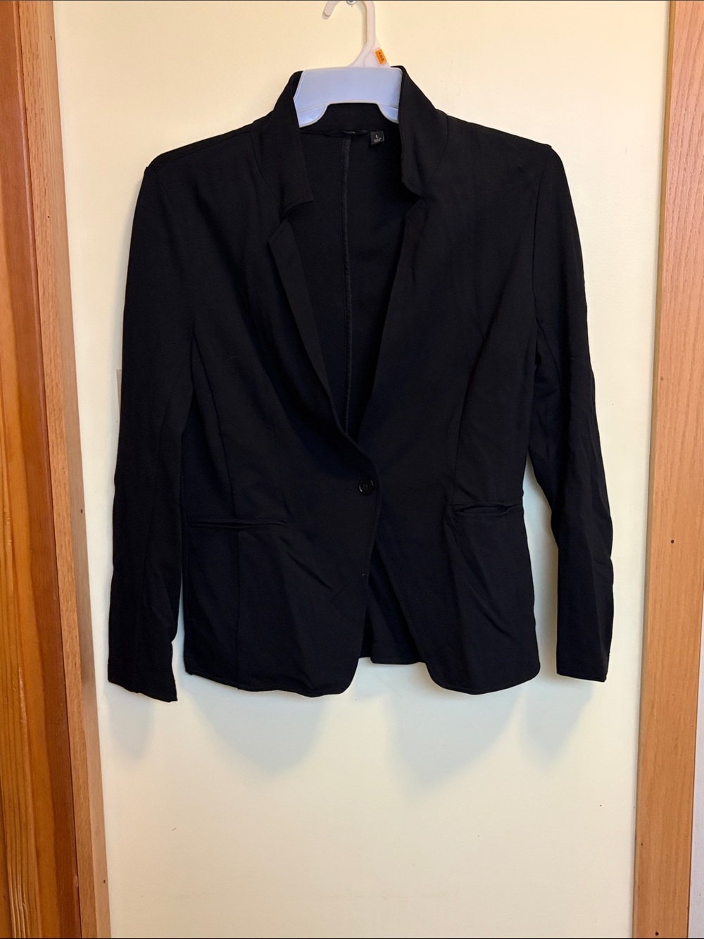 Betabrand Black Single-Button Women's Blazer